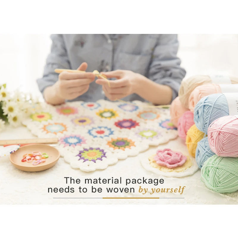 Susan's Family Crochet Dolls MORA MOMO DIY Material Package Crochet Wool Doll Knitting Kit Handmade Gift