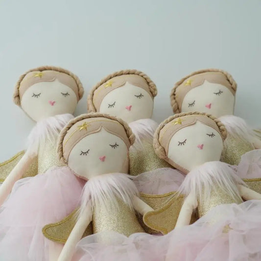 Angel Plush Toy Handmade Ballerina Doll with soft Tutu Girl Stuffed Doll Elegant Plush Doll for Little Girls