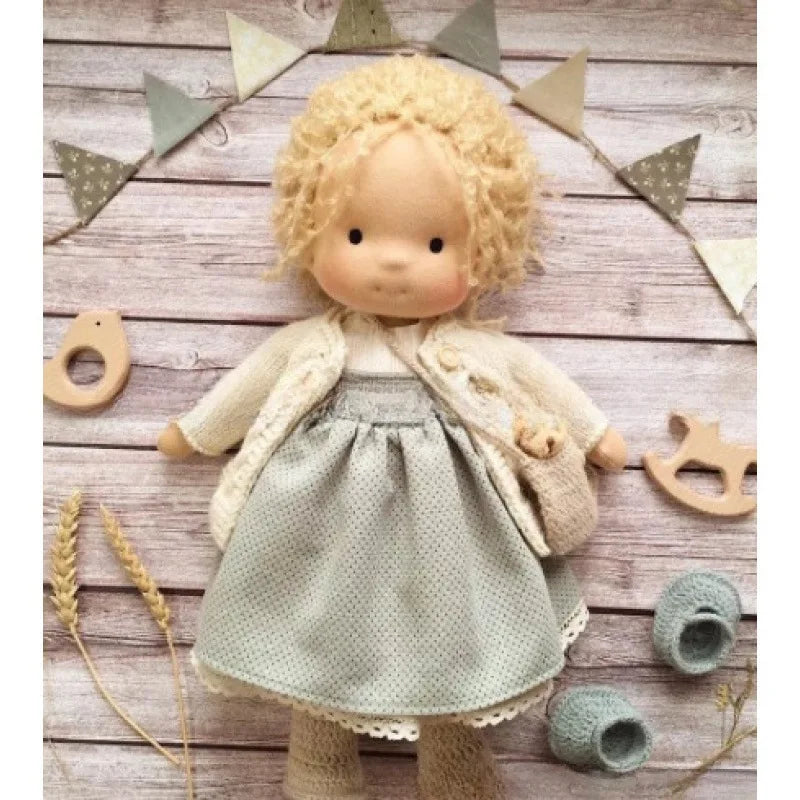 Soft Plush Toys Waldorf Handmade Stuffed Plush Doll Cute Cotton Fabricchanging Box Packaging Dolls Best Children Birthday Gifts