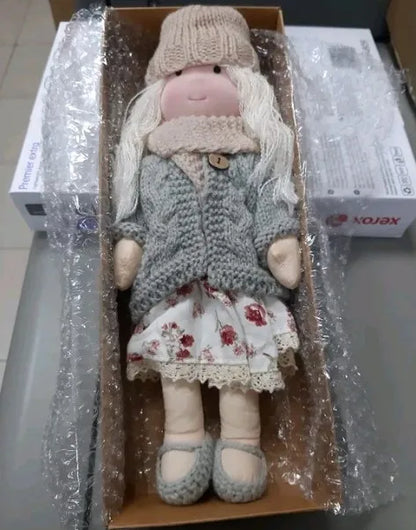 New Handmade Cotton Waldorf Doll Artist Mini Dress-Up Doll Replacement Diy Gift Box Packaging Vinyl Doll Children'S Toy Gift