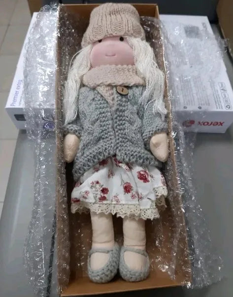 Cute Cotton Doll Bodied Waldorf Doll Artist Handmade Mini Dress Up Doll Diy Gift Box Packaging For Children Christmas Gifts