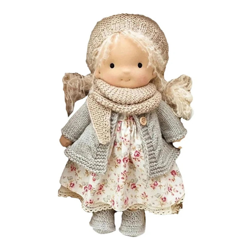 Waldorf Doll Handmade Mini Dress Up Dolls Mini Cute Native Enamel Doll Kawaii Soft Stuffed Plush Toys Girl Kids Birthday Gift