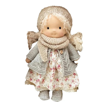 Waldorf Doll Handmade Mini Dress Up Dolls Mini Cute Native Enamel Doll Kawaii Soft Stuffed Plush Toys Girl Kids Birthday Gift