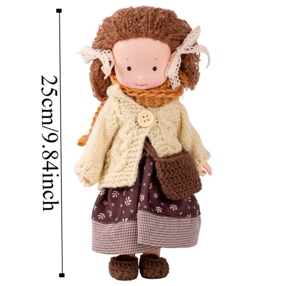 Artist Native Waldorf Doll Soft Stuffed Cartoon Plush Stuffed Doll Cute Kawaii Handmade Doll Toy Preschool Education