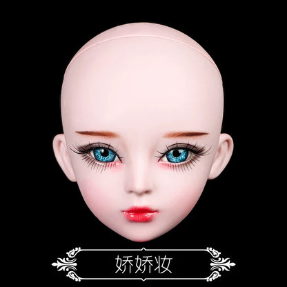 1/3 Scale 60cm BJD Doll Pink Sweet Daily Casua DIY Parts 36 Movable Joints Custom Hand-Painted Makeup Handmade Collectible Dolls