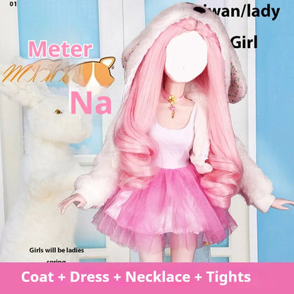 1/3 Scale 60cm BJD Doll Pink Sweet Daily Casua DIY Parts 36 Movable Joints Custom Hand-Painted Makeup Handmade Collectible Dolls