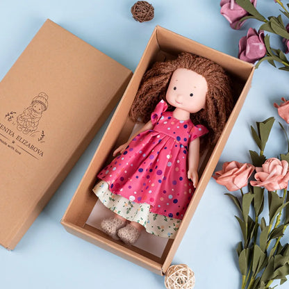 Artist Native Waldorf Doll Soft Stuffed Cartoon Plush Stuffed Doll Cute Kawaii Handmade Doll Toy Preschool Education