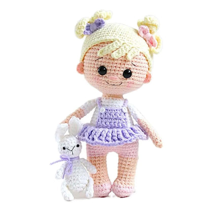 TPRPYN Gril Crochet Kit DIY Doll Crocheting kits amigurumi Knitting kits Craft Toy handmake kits With Yarn Accessories Pattern
