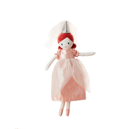 35cm Girl Princess Cloth Toys with Lovely Dress Birthday Gifts for Girls Soft Cuddly Toy Handmade Rag Doll