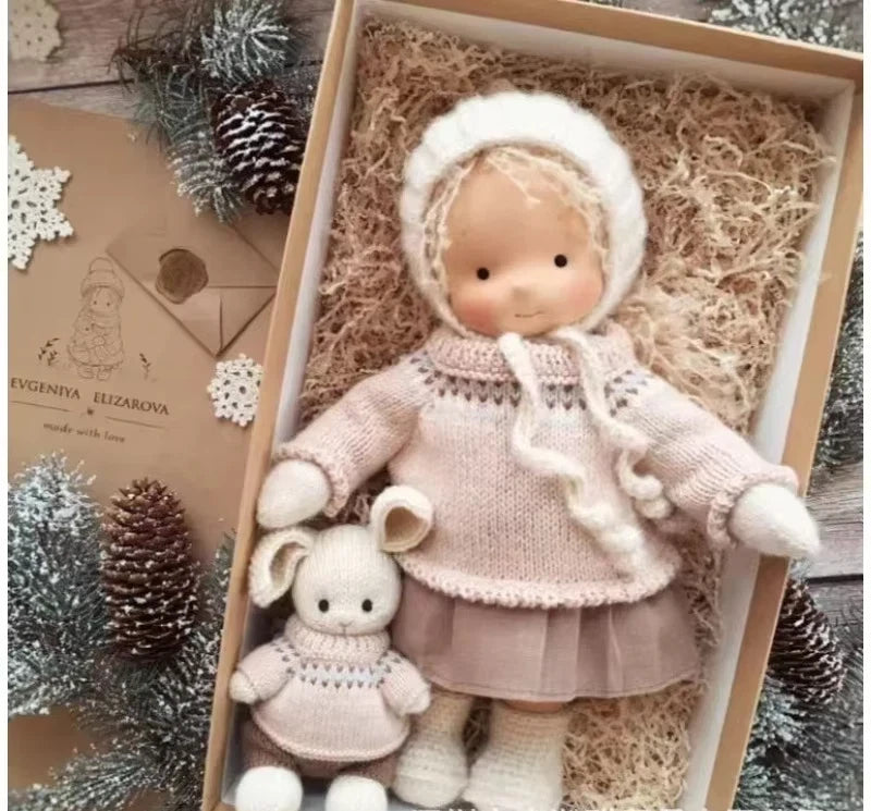 Genuine Waldorf Handmade Cute Cotton Stuffed Doll Packaging Dolls Fabricchanging Box Best Children Birthday Kids Gift Tide Toys