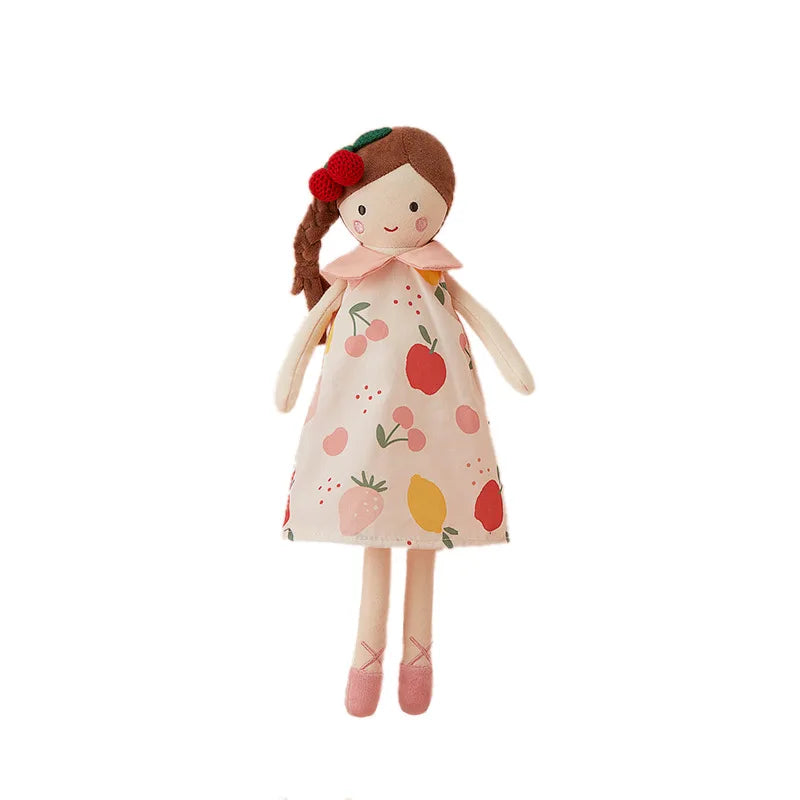35cm Girl Princess Cloth Toys with Lovely Dress Birthday Gifts for Girls Soft Cuddly Toy Handmade Rag Doll