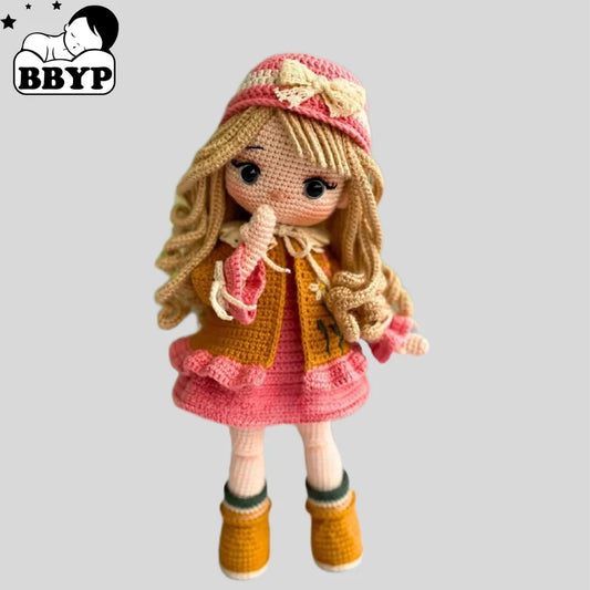 Handmade Knitting Doll Crochet Elodie dolls Crochet Dolls For Home Accessories Craft Toy Ornaments Finished Dolls