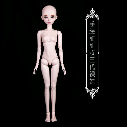 1/3 Scale 60cm BJD Doll Pink Sweet Daily Casua DIY Parts 36 Movable Joints Custom Hand-Painted Makeup Handmade Collectible Dolls