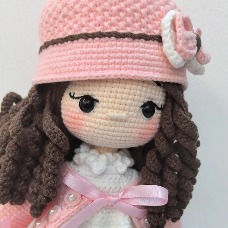 Handmade Knitting Doll Crochet Rosalin Doll Crochet Dolls For Home Accessories Craft Toy Ornaments Birthday Gift