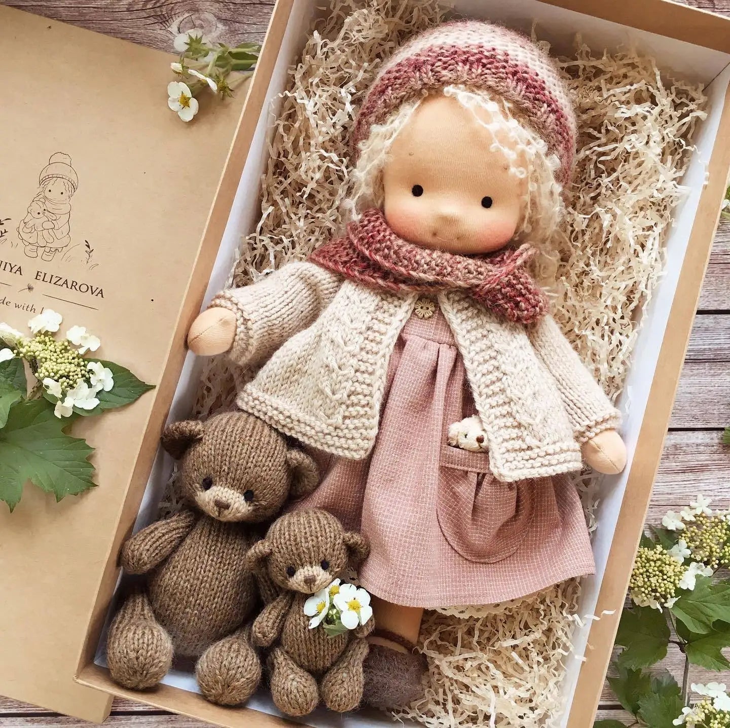 Best Children Birthday Gifts Multiple styles Clothes doll clothes Handmade Waldorf Doll Mini Cute Plush DollClothes Accessories