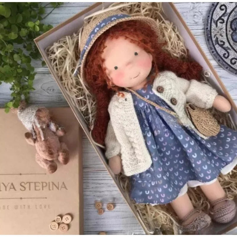Soft Plush Toys Waldorf Handmade Cute Cotton Stuffed Plush Doll Packaging Dolls Fabricchanging Box Best Children Birthday Gifts