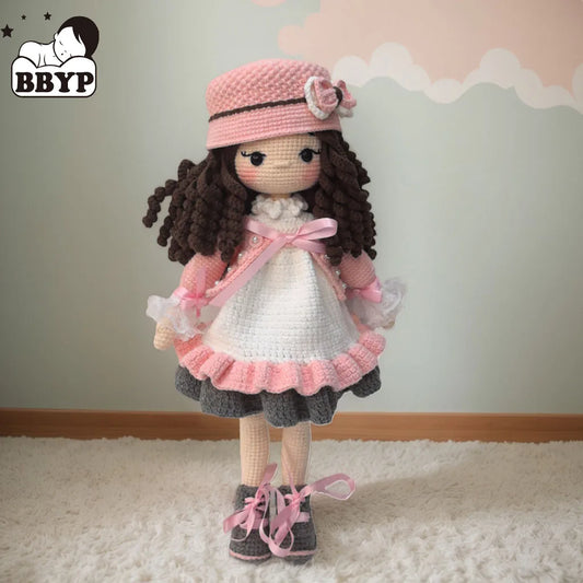 Handmade Knitting Doll Crochet Rosalin Doll Crochet Dolls For Home Accessories Craft Toy Ornaments Birthday Gift