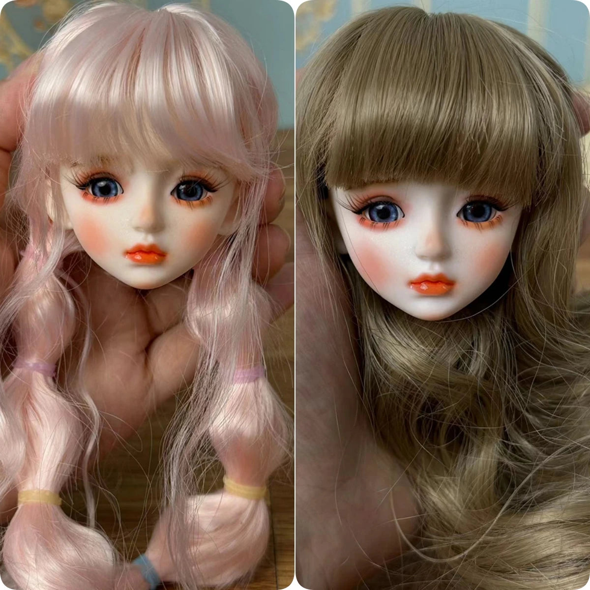 Sweet Doll DIY 1/6 BJD Doll Head Handmade Makeup 30cm Doll Girls Dolls Toy Birthday Gift