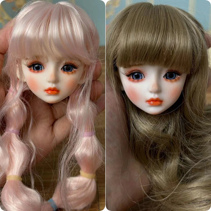Sweet Doll DIY 1/6 BJD Doll Head Handmade Makeup 30cm Doll Girls Dolls Toy Birthday Gift