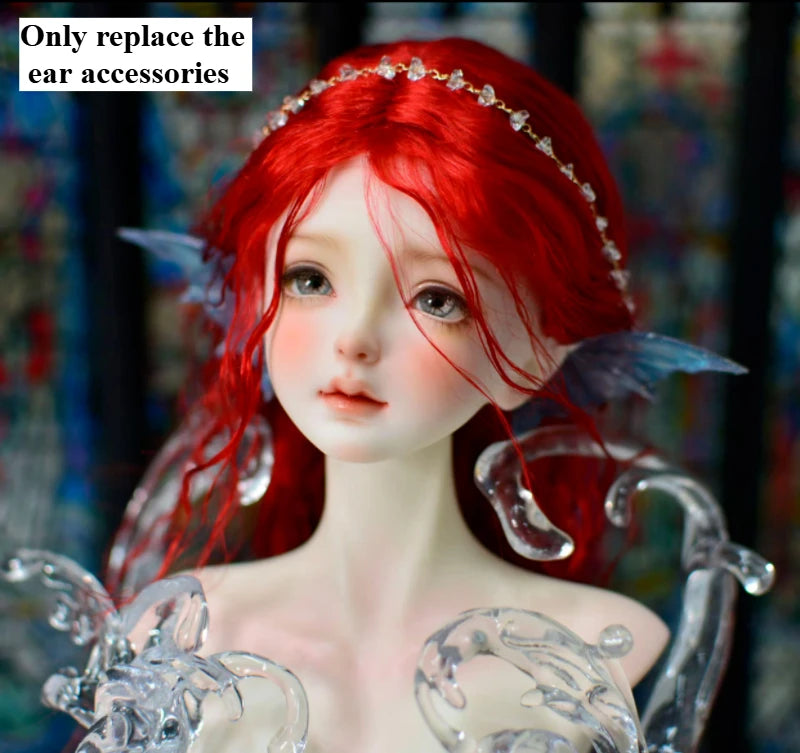Handmade 1/3-1/6 Mohair Doll Wigs Dollhouse Vintage Curly/Ombre Bangs/Semi-Updo Luxury Photoshoot Ready BJD Accessories