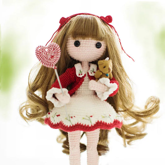 Susan's Family  Crochet Dolls MORA MOMO DIY Material Package Crochet Wool Doll Knitting Kit Handmade Gift