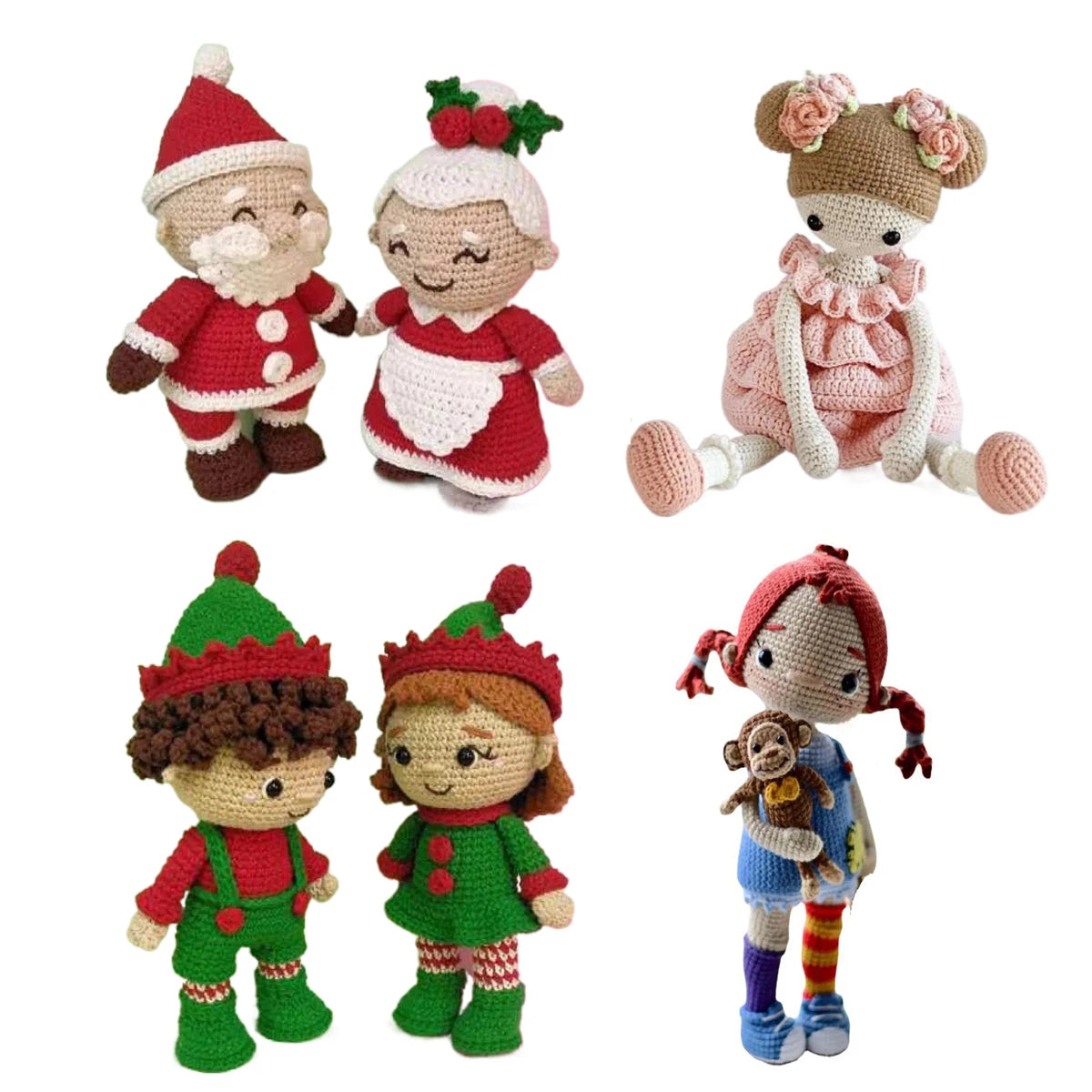 TPRPYN Gril Crochet Kit DIY Doll Crocheting kits amigurumi Knitting kits Craft Toy handmake kits With Yarn Accessories Pattern
