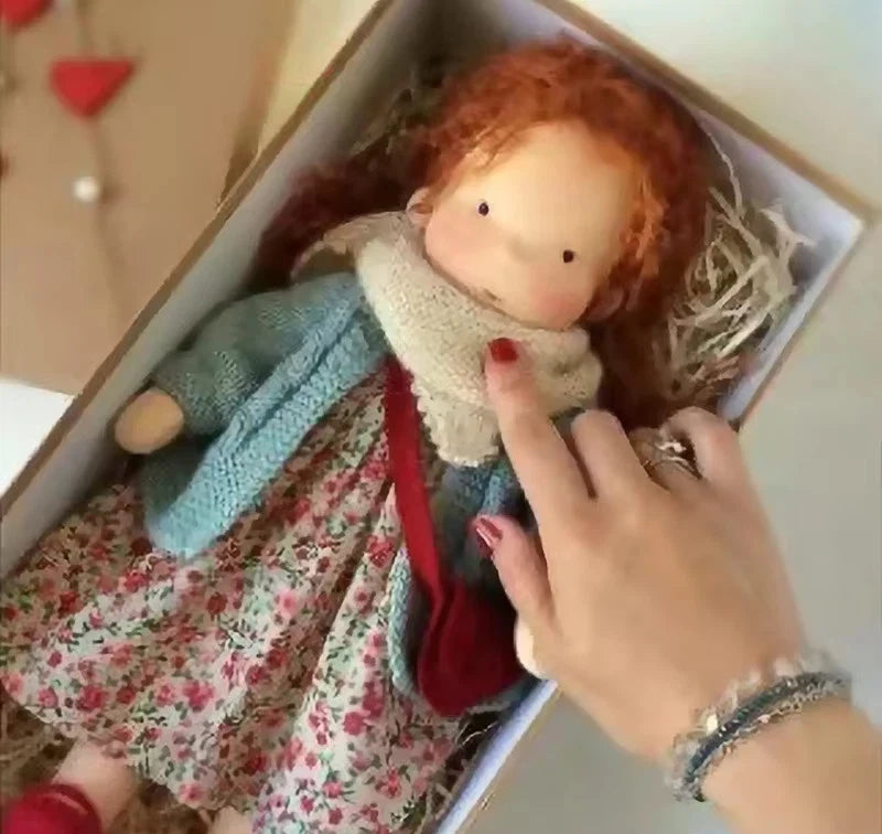 Genuine Waldorf Handmade Cute Cotton Stuffed Doll Packaging Dolls Fabricchanging Box Best Children Birthday Kids Gift Tide Toys