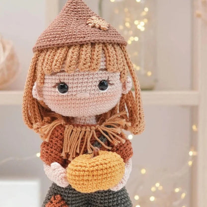 Handmade Amigurumi Crochet Girls Hook Set Yarn Material Kit DIY Knitting Woolen Doll Accessories Cute Crafts For Girl's Gifts