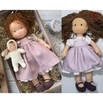 Genuine Waldorf Handmade Cute Cotton Stuffed Doll Packaging Dolls Fabricchanging Box Best Children Birthday Kids Gift Tide Toys