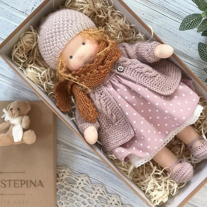 Soft Plush Toys Waldorf Handmade Cute Cotton Stuffed Plush Doll Packaging Dolls Fabricchanging Box Best Children Birthday Gifts
