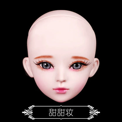 1/3 Scale 60cm BJD Doll Pink Sweet Daily Casua DIY Parts 36 Movable Joints Custom Hand-Painted Makeup Handmade Collectible Dolls