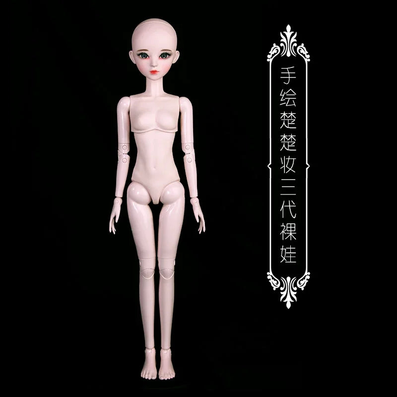 1/3 Scale 60cm BJD Doll Pink Sweet Daily Casua DIY Parts 36 Movable Joints Custom Hand-Painted Makeup Handmade Collectible Dolls