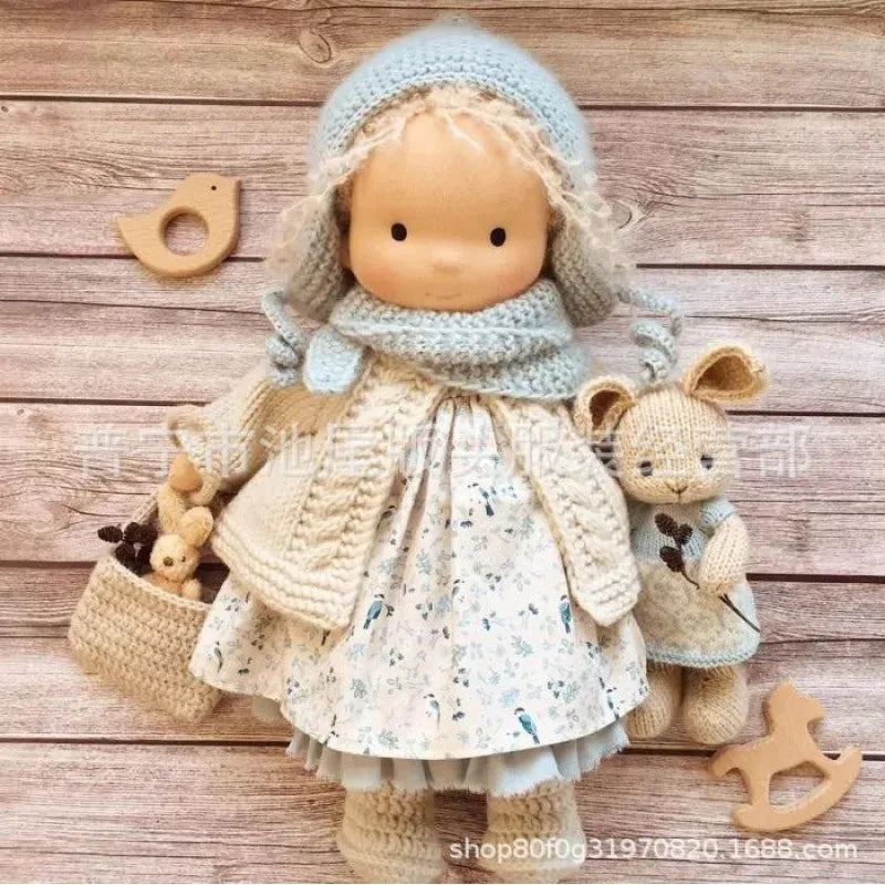 Soft Plush Toys Waldorf Handmade Cute Cotton Stuffed Plush Doll Packaging Dolls Fabricchanging Box Best Children Birthday Gifts