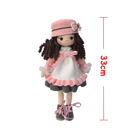 Handmade Knitting Doll Crochet Rosalin Doll Crochet Dolls For Home Accessories Craft Toy Ornaments Birthday Gift