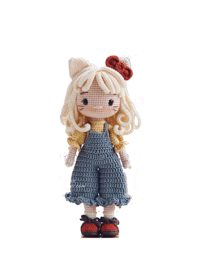 Handmade Crochet Girls Set Amigurumi Crochet Doll DIY Hook Kit For Knitting Yarn Accessories Pattern Crafts Supplies Decoration