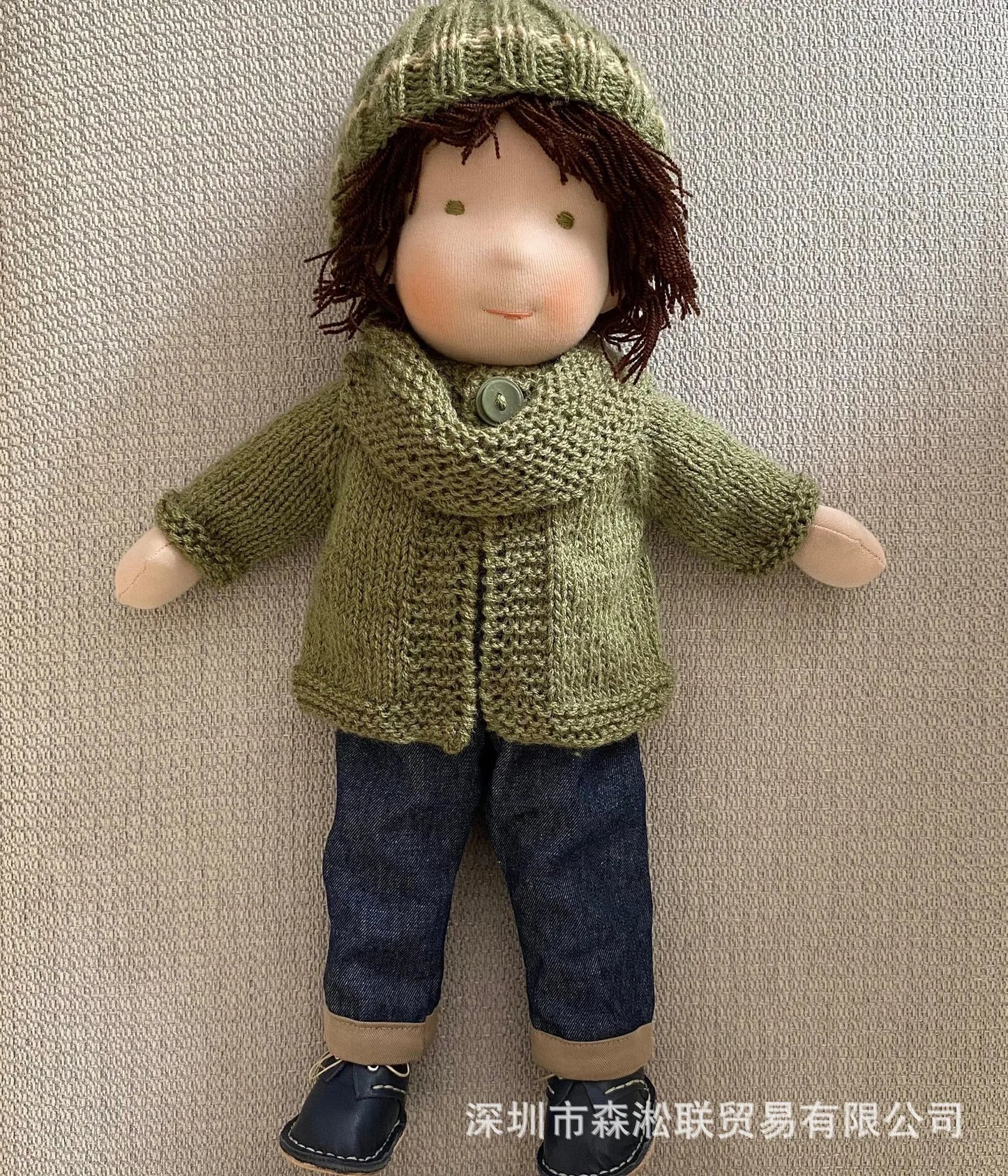 New Waldorf Dolls And Clothes Handmade Cute Mini Gifts For Boys Knitted Sweaters Interchangeable Clothes Toys Birthday Gifts