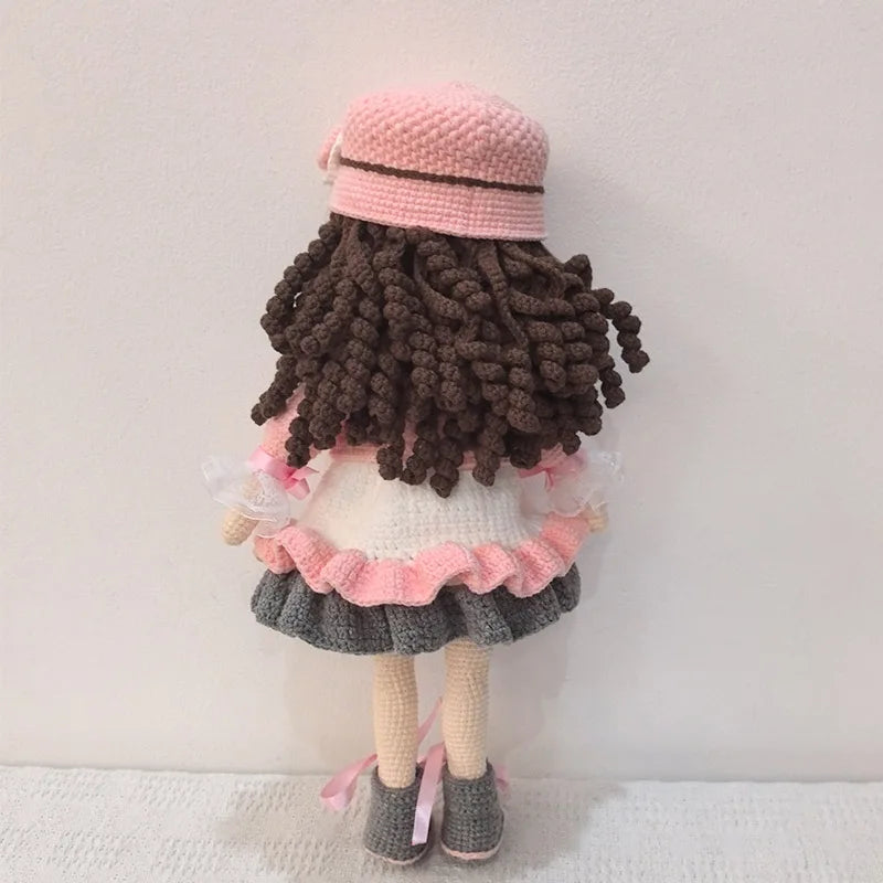 Handmade Knitting Doll Crochet Rosalin Doll Crochet Dolls For Home Accessories Craft Toy Ornaments Birthday Gift