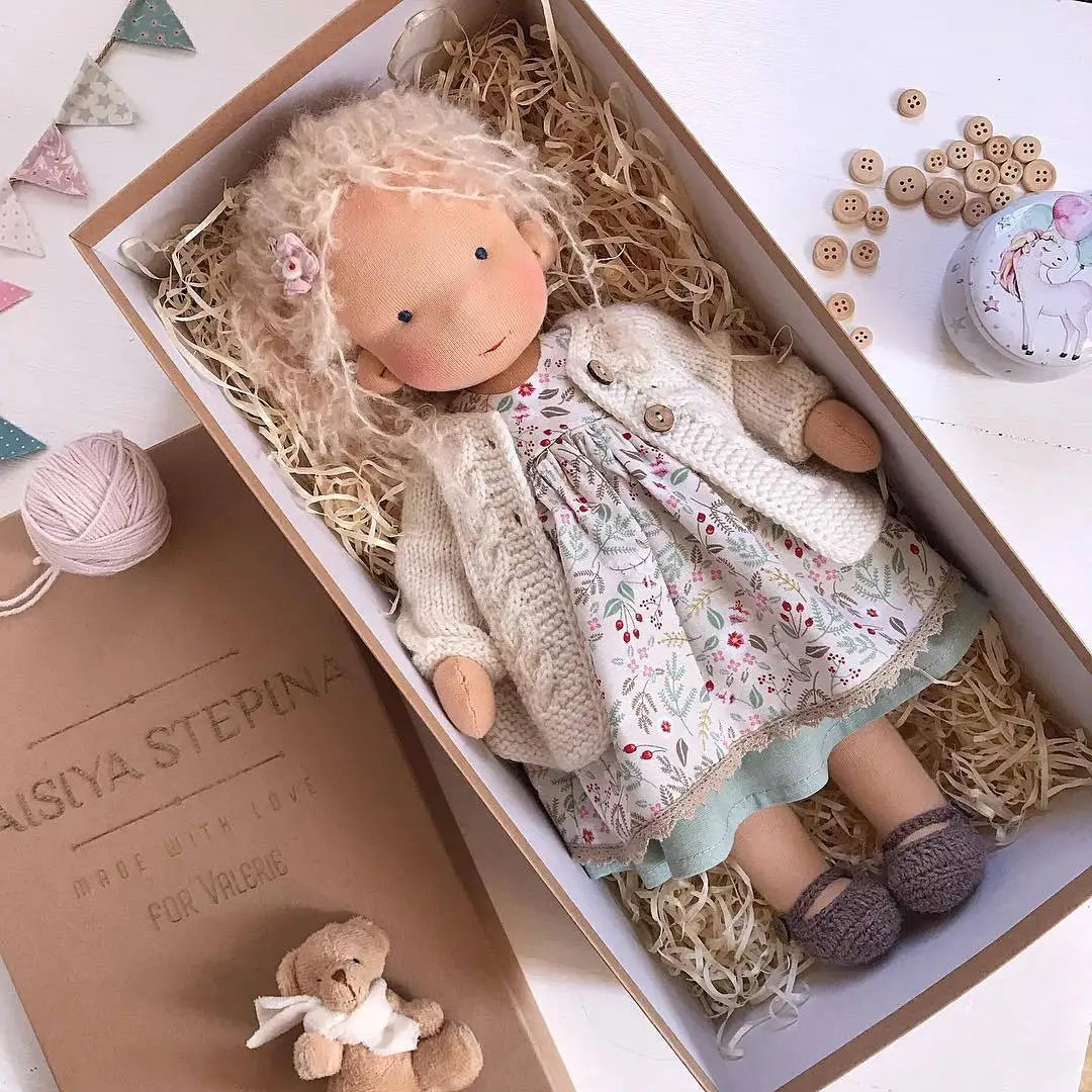 Best Children Birthday Gifts Multiple styles Clothes doll clothes Handmade Waldorf Doll Mini Cute Plush DollClothes Accessories