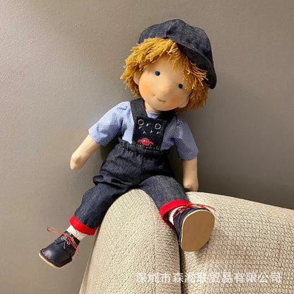 New Waldorf Dolls And Clothes Handmade Cute Mini Gifts For Boys Knitted Sweaters Interchangeable Clothes Toys Birthday Gifts