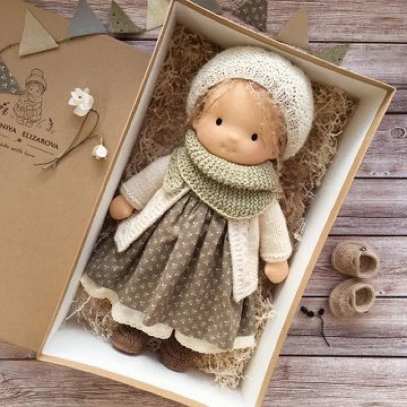 Soft Plush Toys Waldorf Handmade Cute Cotton Stuffed Plush Doll Packaging Dolls Fabricchanging Box Best Children Birthday Gifts
