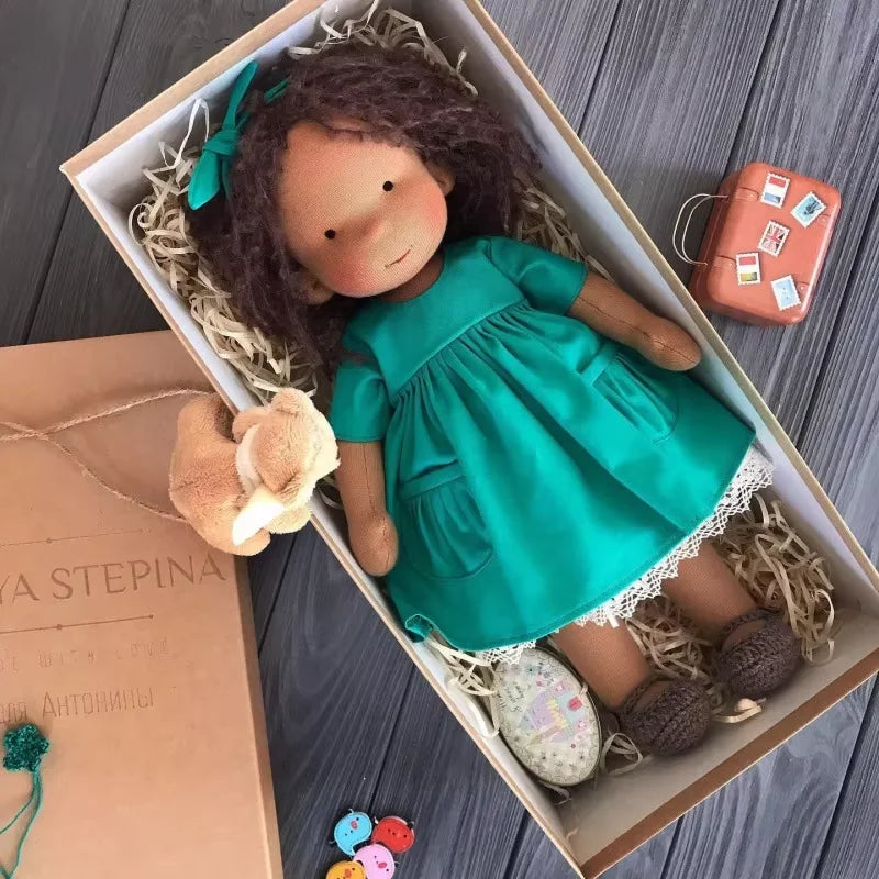 30cm New Waldorf Handmade Cotton Stuffed Plush Doll Cute Anime Collection Model Room Decoration Festival Gift Children Toys