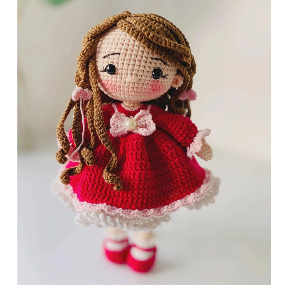TPRPYN Gril Crochet Kit DIY Doll Crocheting kits amigurumi Knitting kits Craft Toy handmake kits With Yarn Accessories Pattern