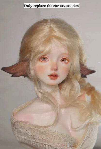 Handmade 1/3-1/6 Mohair Doll Wigs Dollhouse Vintage Curly/Ombre Bangs/Semi-Updo Luxury Photoshoot Ready BJD Accessories