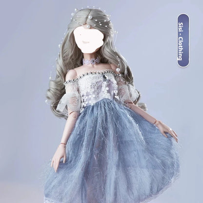 1/3 Scale 60cm BJD Doll Pink Sweet Daily Casua DIY Parts 36 Movable Joints Custom Hand-Painted Makeup Handmade Collectible Dolls