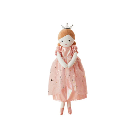 35cm Girl Princess Cloth Toys with Lovely Dress Birthday Gifts for Girls Soft Cuddly Toy Handmade Rag Doll