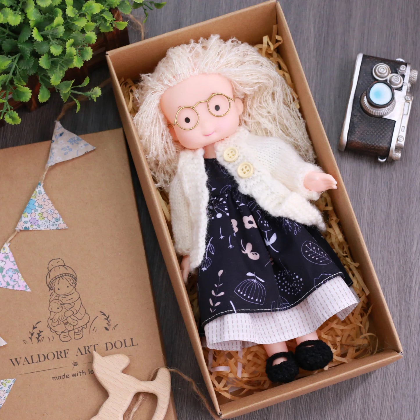 Best Children Birthday Gifts Multiple styles Clothes doll clothes Handmade Waldorf Doll Mini Cute Plush DollClothes Accessories