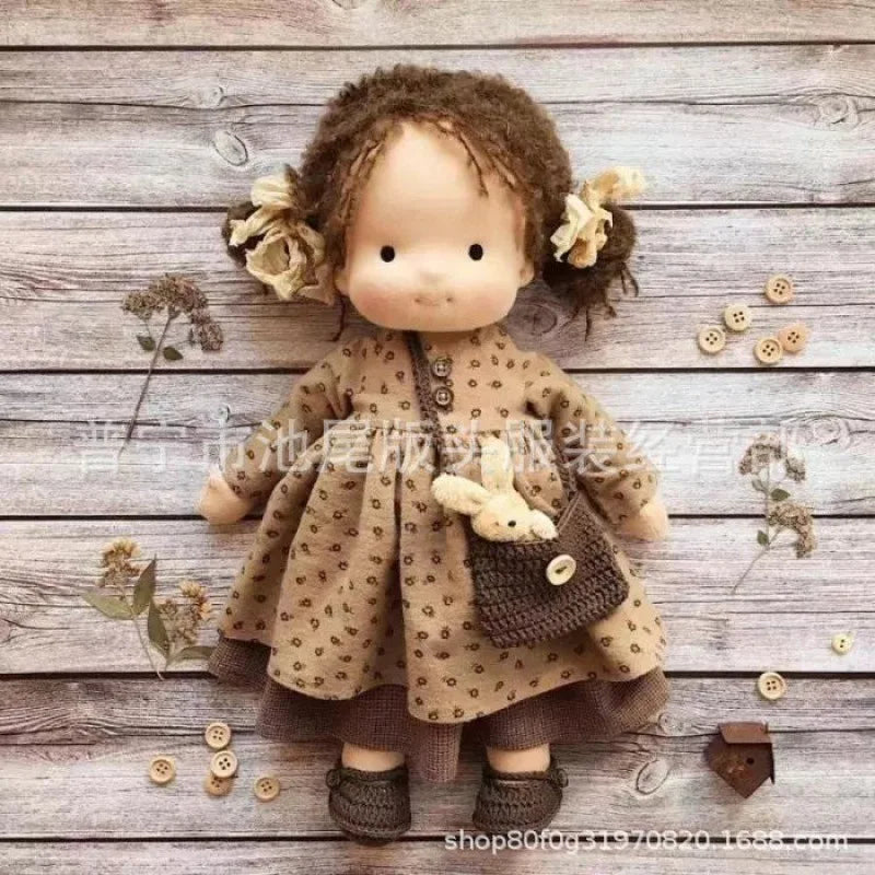 Soft Plush Toys Waldorf Handmade Stuffed Plush Doll Cute Cotton Fabricchanging Box Packaging Dolls Best Children Birthday Gifts