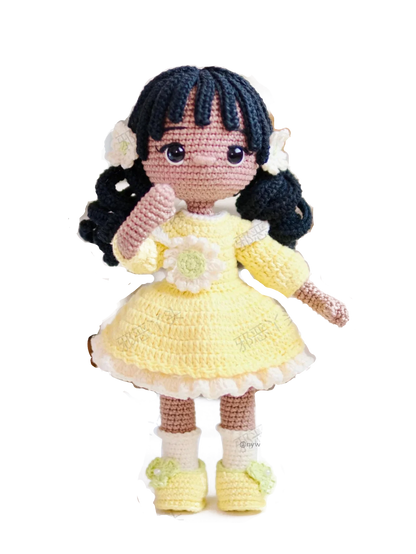 Handmade Crochet Girls Set Amigurumi Crochet Doll DIY Hook Kit For Knitting Yarn Accessories Pattern Crafts Supplies Decoration