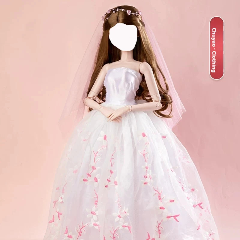 1/3 Scale 60cm BJD Doll Pink Sweet Daily Casua DIY Parts 36 Movable Joints Custom Hand-Painted Makeup Handmade Collectible Dolls