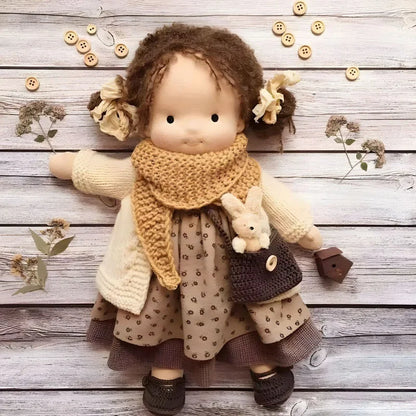 30cm New Waldorf Handmade Cotton Stuffed Plush Doll Cute Anime Collection Model Room Decoration Festival Gift Children Toys